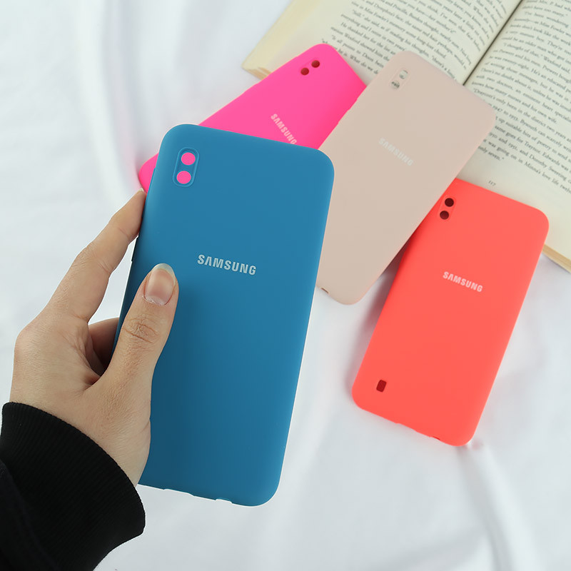 قاب سیلیکونی اصلی زیربسته سامسونگ Galaxy A10 محافظ لنزدار