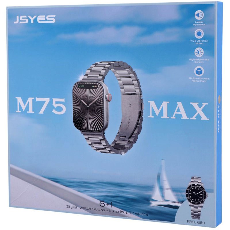 ساعت هوشمند JSYES M75 Max 49mm + یک عدد ساعت عقربه ای