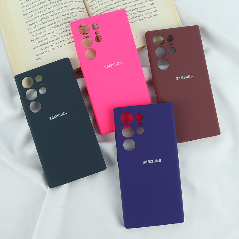 قاب سیلیکونی اصلی زیربسته سامسونگ Galaxy S24 Ultra محافظ لنزدار