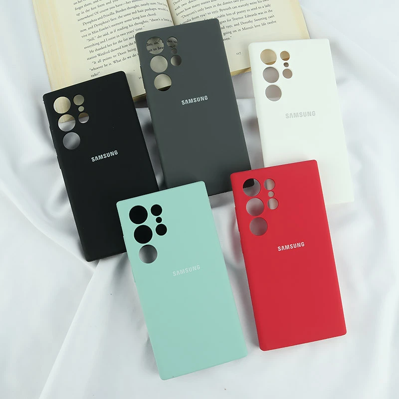 قاب سیلیکونی اصلی زیربسته سامسونگ Galaxy S24 Ultra محافظ لنزدار