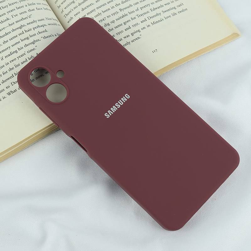 قاب سیلیکونی اصلی زیربسته سامسونگ Galaxy A06 محافظ لنزدار
