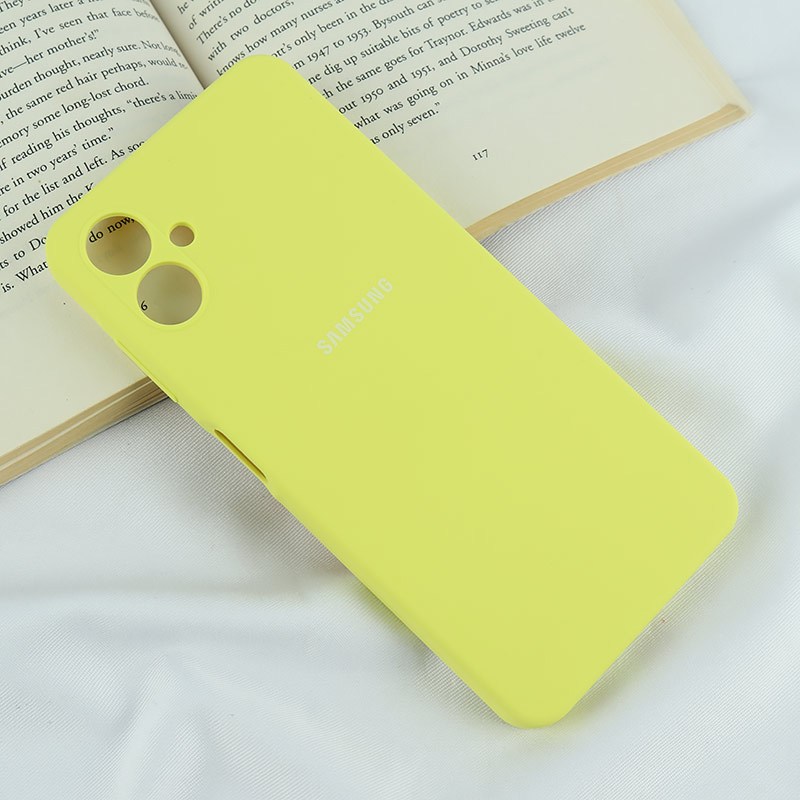 قاب سیلیکونی اصلی زیربسته سامسونگ Galaxy A06 محافظ لنزدار