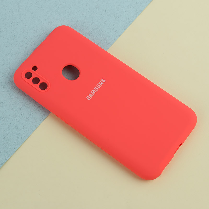 قاب سیلیکونی اصلی زیربسته سامسونگ Galaxy A11 / M11 محافظ لنزدار