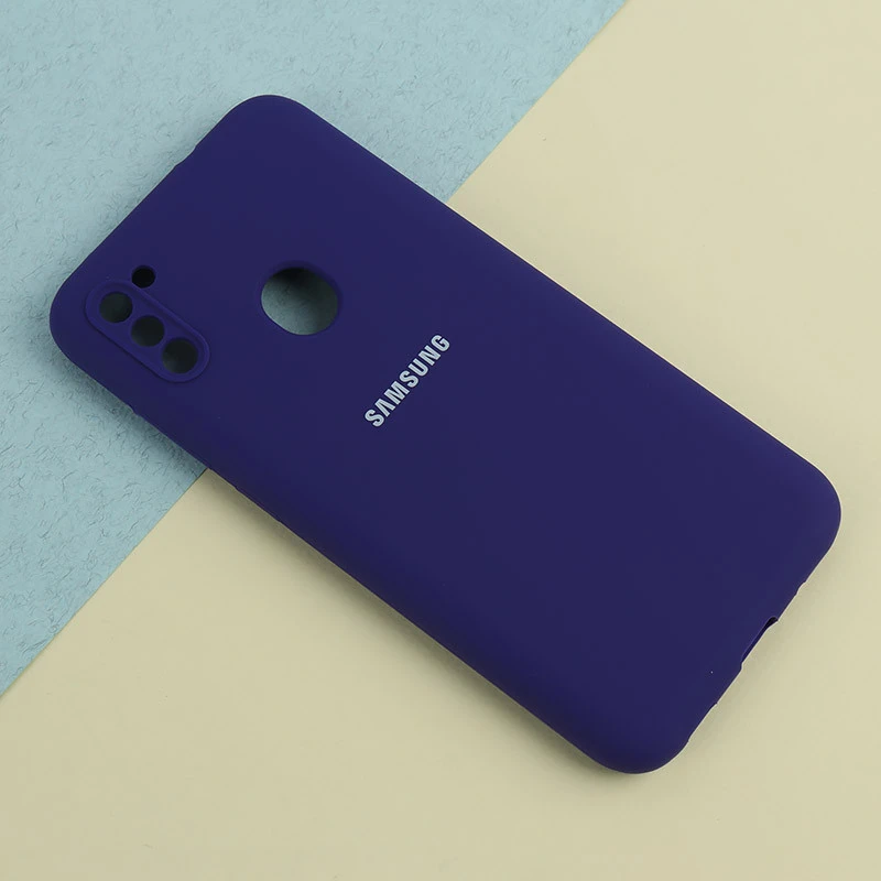 قاب سیلیکونی اصلی زیربسته سامسونگ Galaxy A11 / M11 محافظ لنزدار