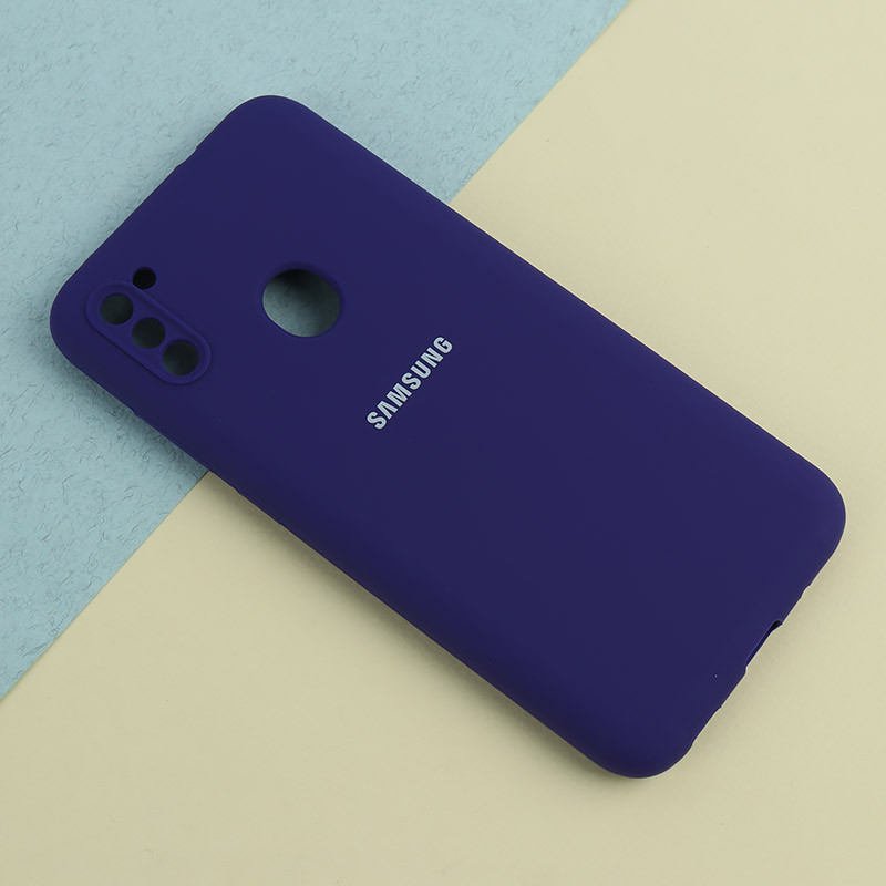 قاب سیلیکونی اصلی زیربسته سامسونگ Galaxy A11 / M11 محافظ لنزدار