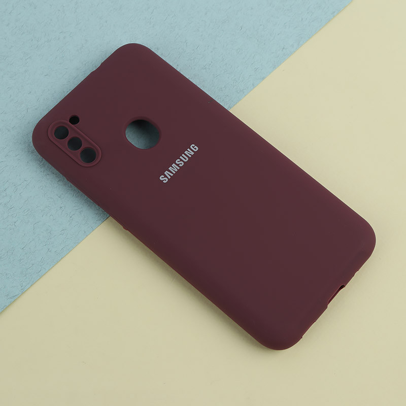 قاب سیلیکونی اصلی زیربسته سامسونگ Galaxy A11 / M11 محافظ لنزدار