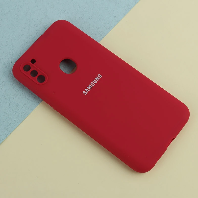 قاب سیلیکونی اصلی زیربسته سامسونگ Galaxy A11 / M11 محافظ لنزدار