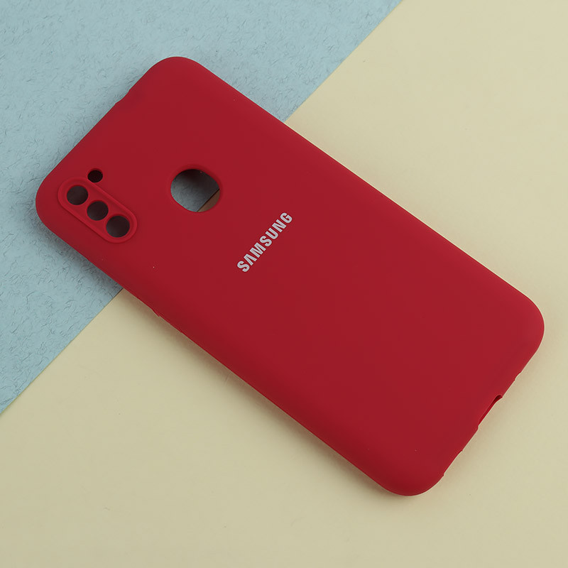 قاب سیلیکونی اصلی زیربسته سامسونگ Galaxy A11 / M11 محافظ لنزدار