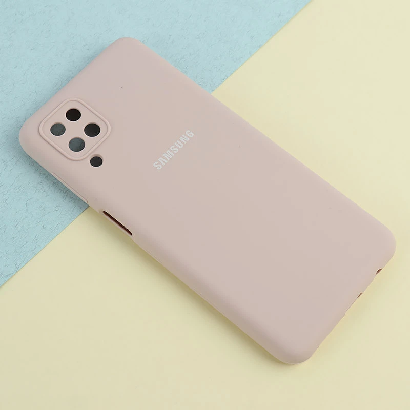قاب سیلیکونی اصلی زیربسته سامسونگ Galaxy A12 / M12 محافظ لنزدار