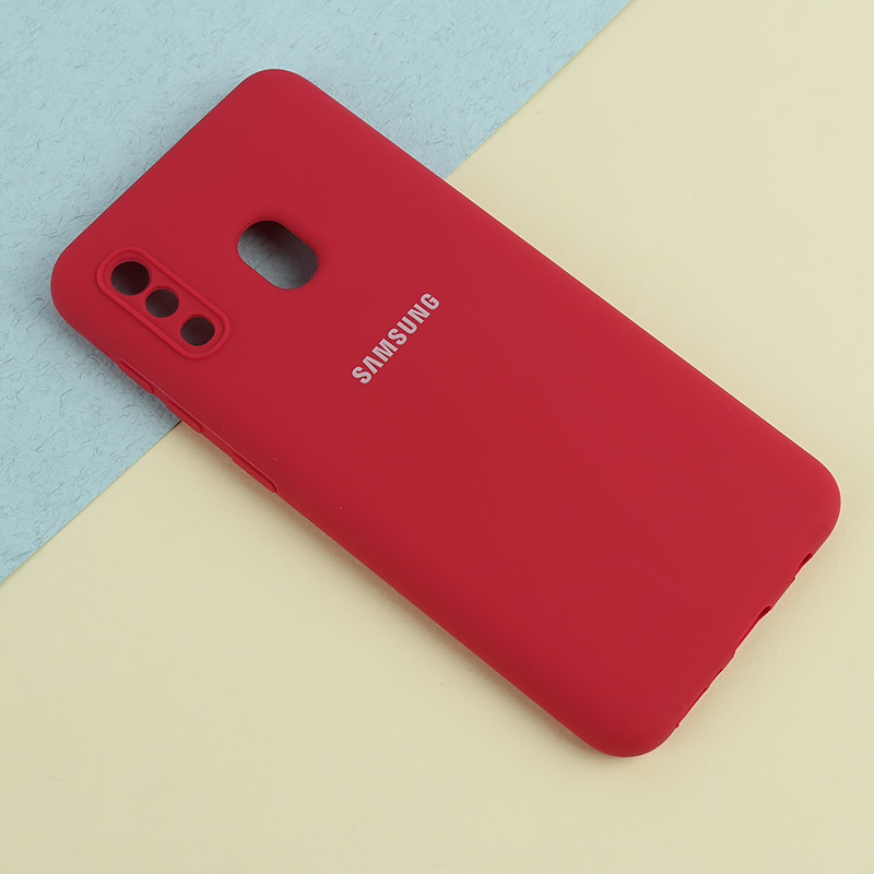 قاب سیلیکونی اصلی زیربسته سامسونگ Galaxy A20 / A30 محافظ لنزدار