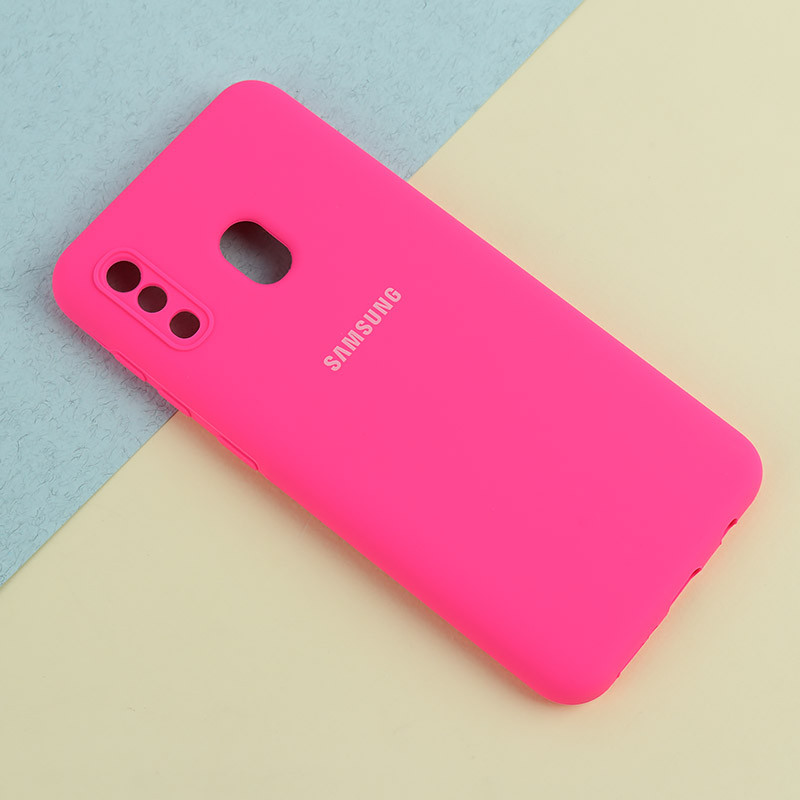 قاب سیلیکونی اصلی زیربسته سامسونگ Galaxy A20 / A30 محافظ لنزدار