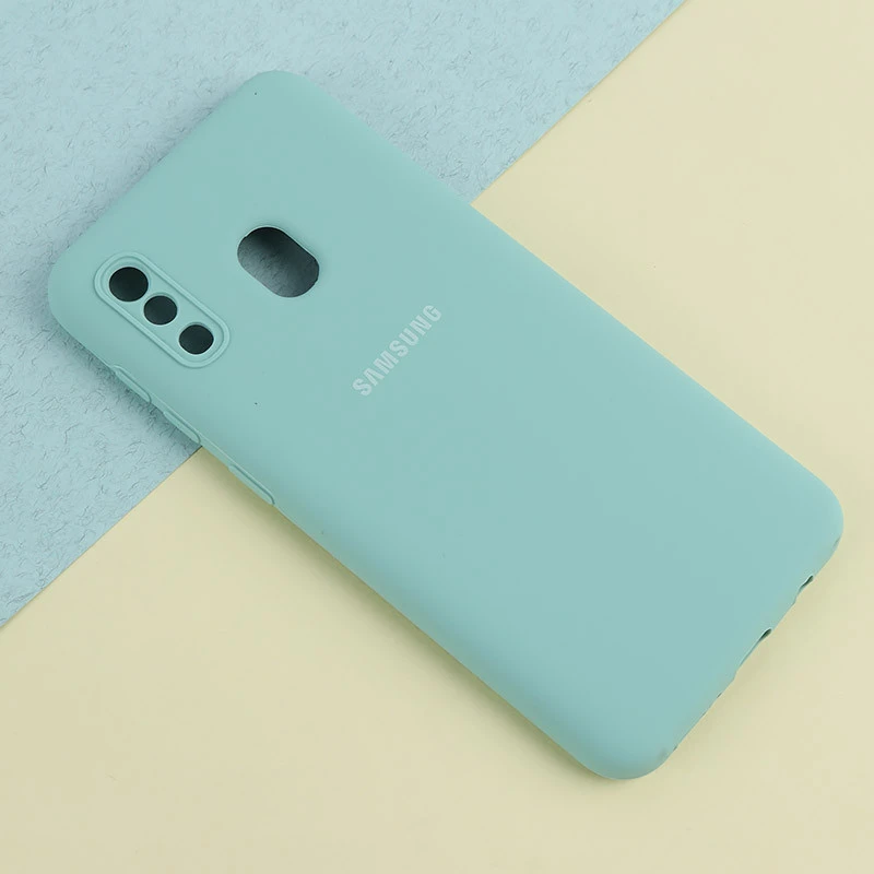 قاب سیلیکونی اصلی زیربسته سامسونگ Galaxy A20 / A30 محافظ لنزدار