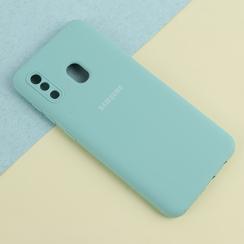 قاب سیلیکونی اصلی زیربسته سامسونگ Galaxy A20 / A30 محافظ لنزدار