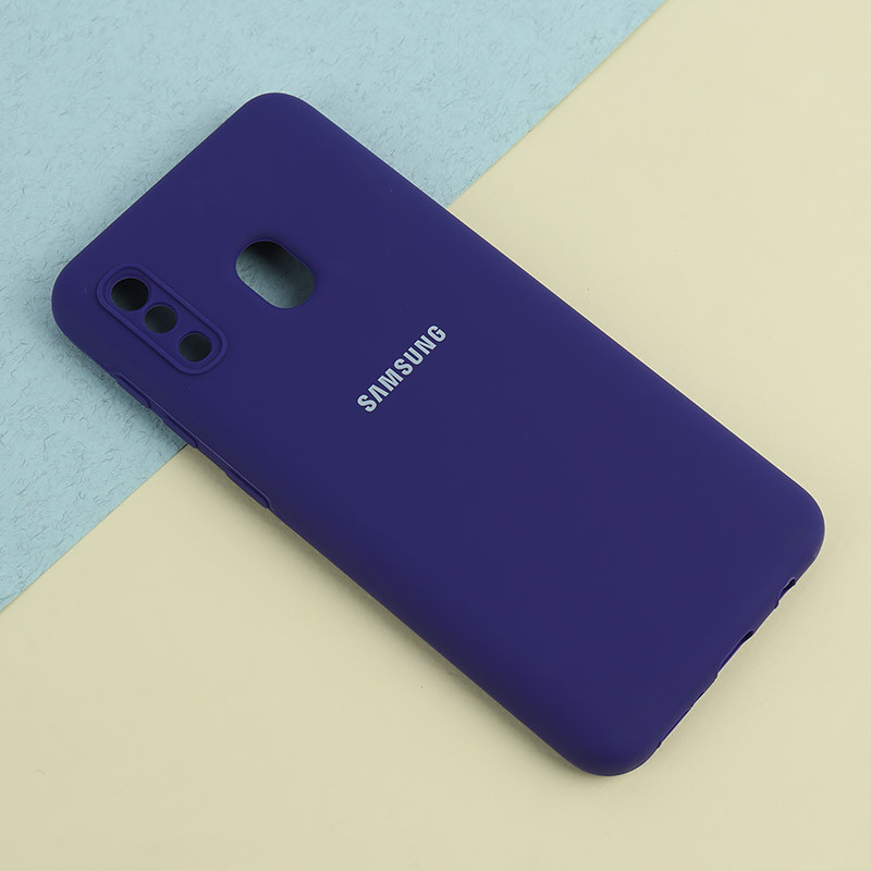 قاب سیلیکونی اصلی زیربسته سامسونگ Galaxy A20 / A30 محافظ لنزدار