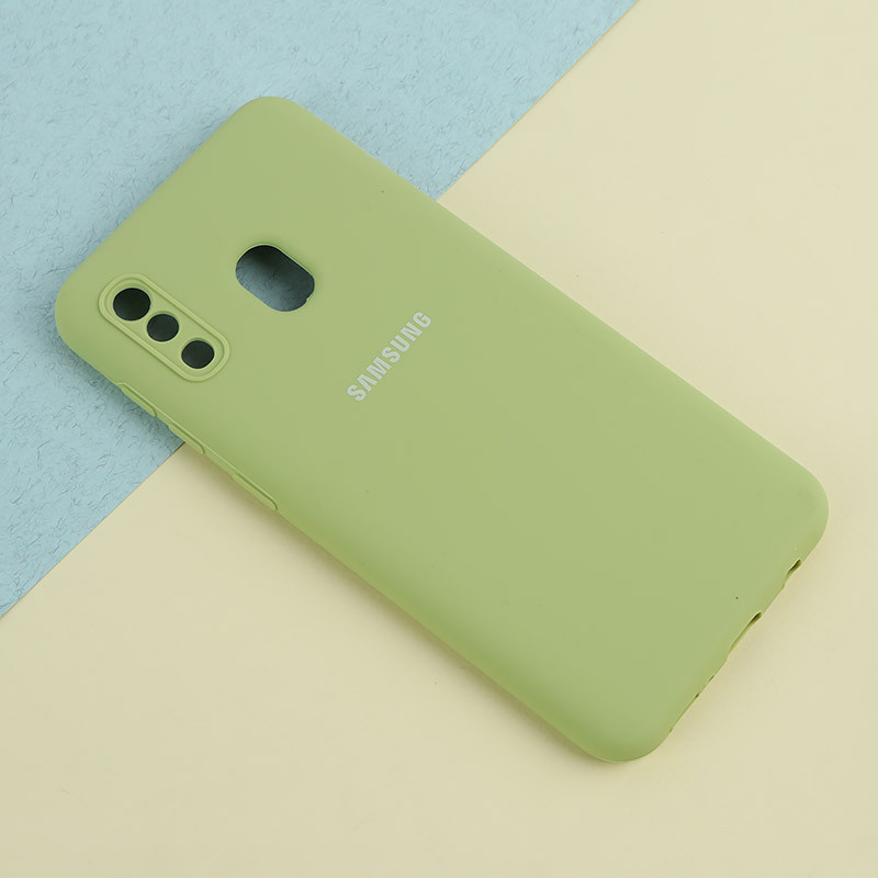 قاب سیلیکونی اصلی زیربسته سامسونگ Galaxy A20 / A30 محافظ لنزدار