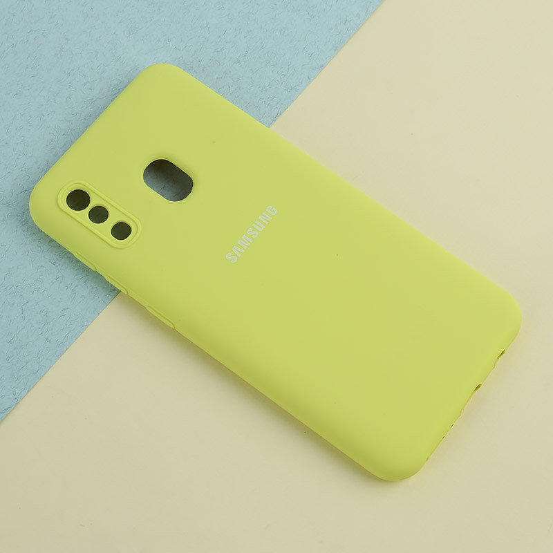 قاب سیلیکونی اصلی زیربسته سامسونگ Galaxy A20 / A30 محافظ لنزدار
