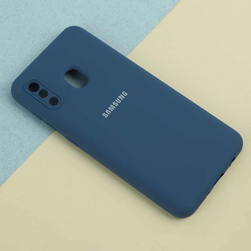 قاب سیلیکونی اصلی زیربسته سامسونگ Galaxy A20 / A30 محافظ لنزدار