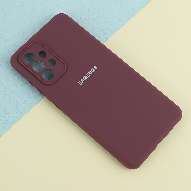 قاب سیلیکونی اصلی زیربسته سامسونگ Galaxy A52 / A52s محافظ لنزدار
