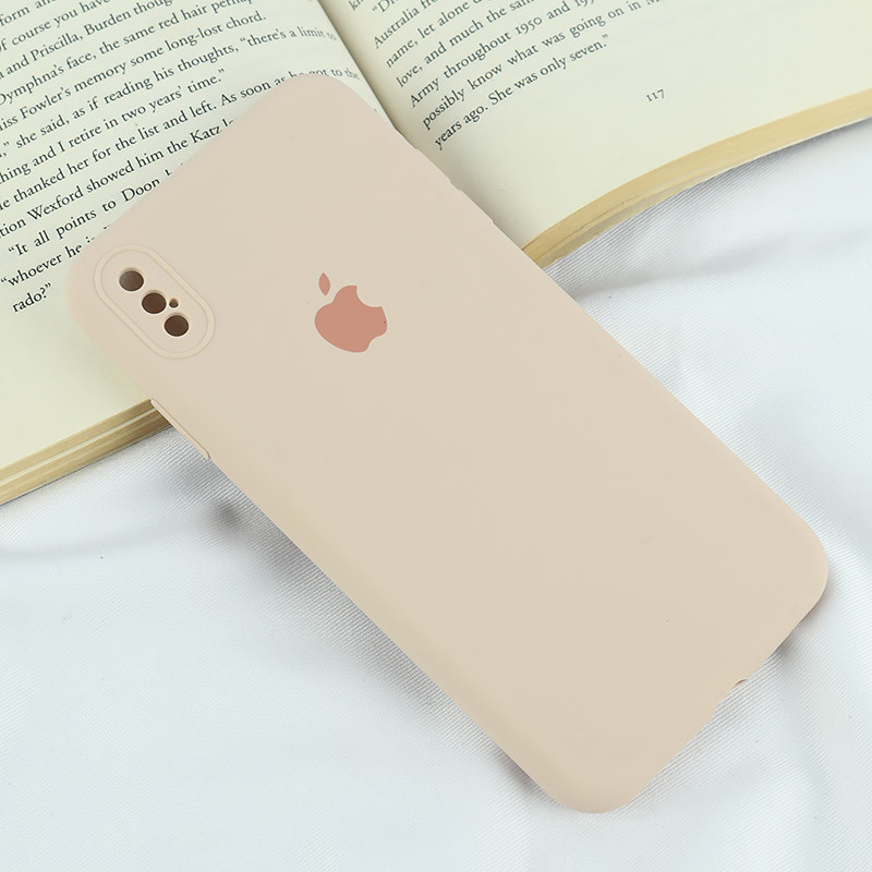 قاب سیلیکونی اصلی زیربسته آیفون iPhone XS Max محافظ لنزدار