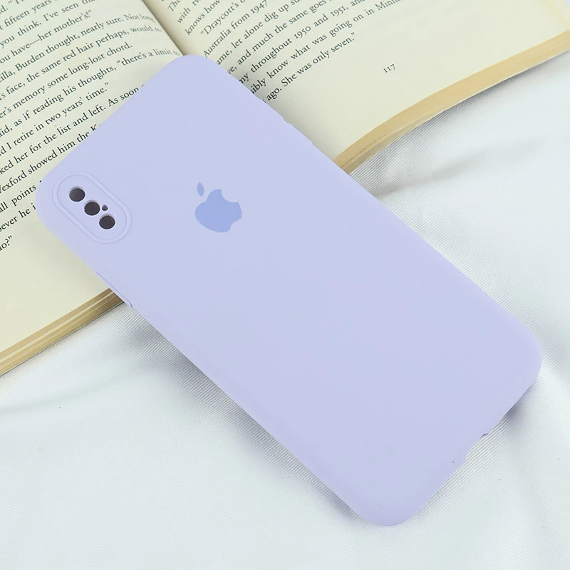 قاب سیلیکونی اصلی زیربسته آیفون iPhone XS Max محافظ لنزدار