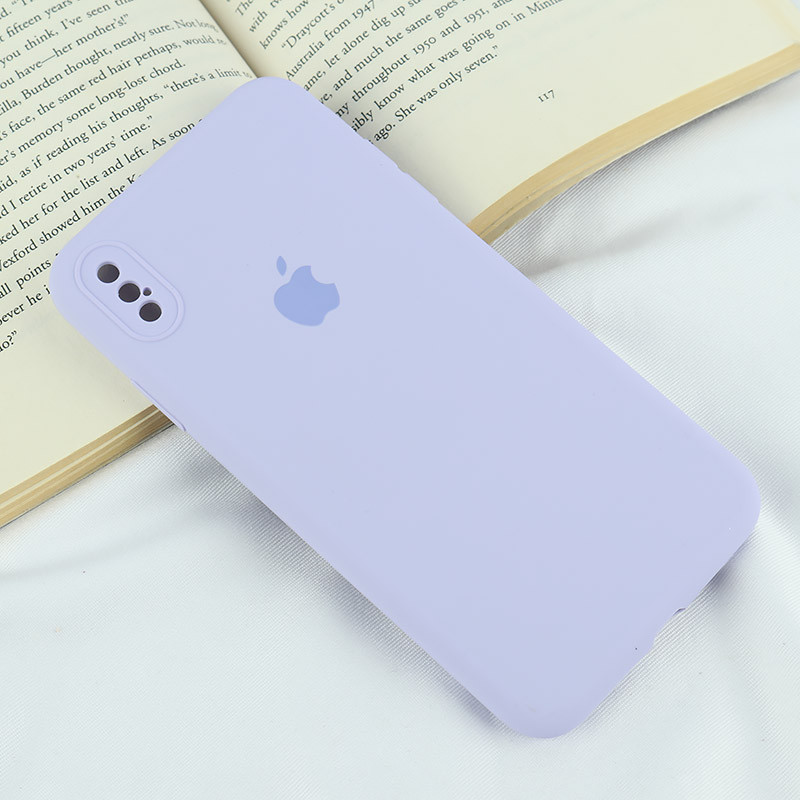 قاب سیلیکونی اصلی زیربسته آیفون iPhone XS Max محافظ لنزدار
