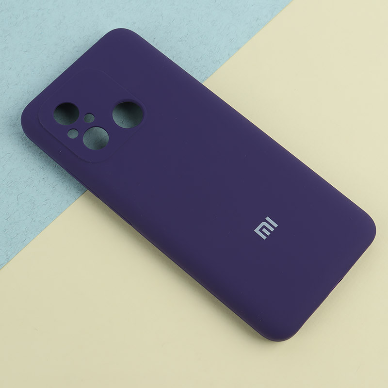 قاب سیلیکونی اصلی زیربسته شیائومی Redmi 12C محافظ لنزدار