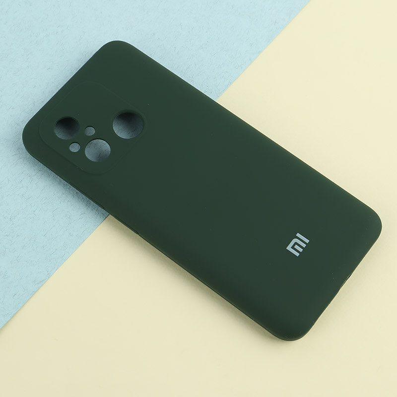 قاب سیلیکونی اصلی زیربسته شیائومی Redmi 12C محافظ لنزدار