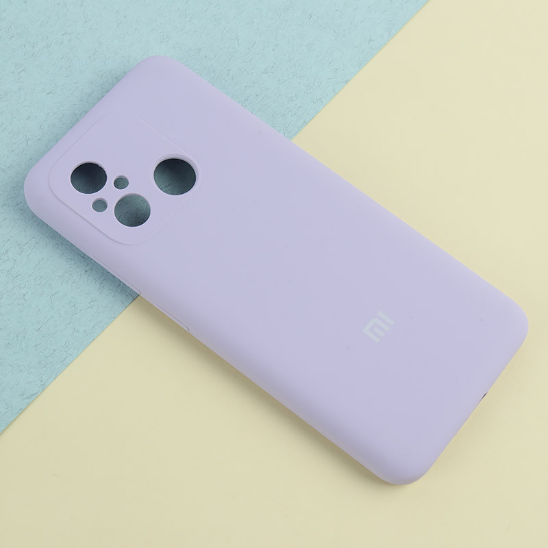 قاب سیلیکونی اصلی زیربسته شیائومی Redmi 12C محافظ لنزدار