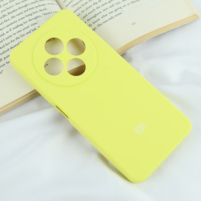 قاب سیلیکونی اصلی زیربسته شیائومی Redmi 14C / Poco C75 محافظ لنزدار