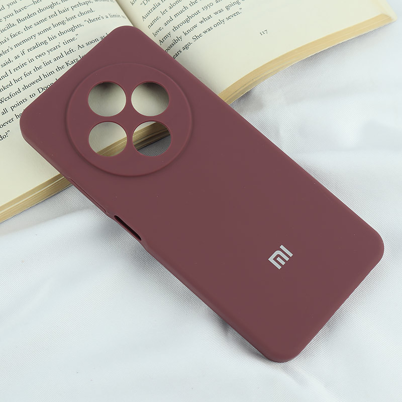 قاب سیلیکونی اصلی زیربسته شیائومی Redmi 14C / Poco C75 محافظ لنزدار