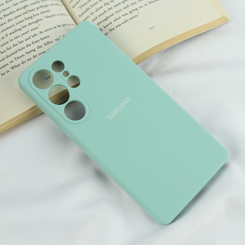 قاب سیلیکونی اصلی زیربسته سامسونگ Galaxy S25 Ultra محافظ لنزدار