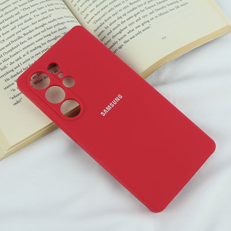 قاب سیلیکونی اصلی زیربسته سامسونگ Galaxy S25 Ultra محافظ لنزدار