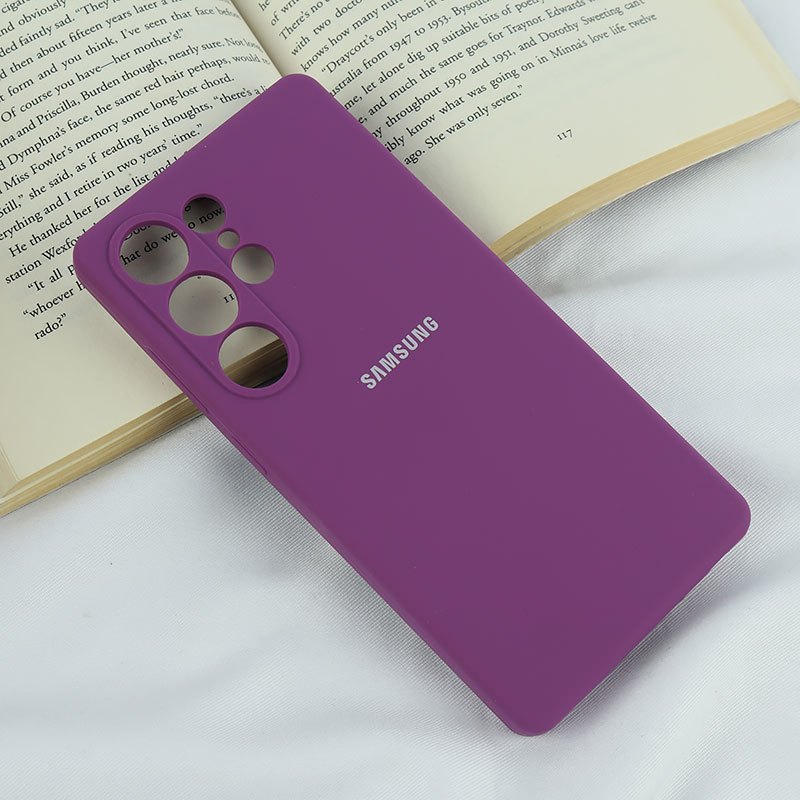 قاب سیلیکونی اصلی زیربسته سامسونگ Galaxy S25 Ultra محافظ لنزدار