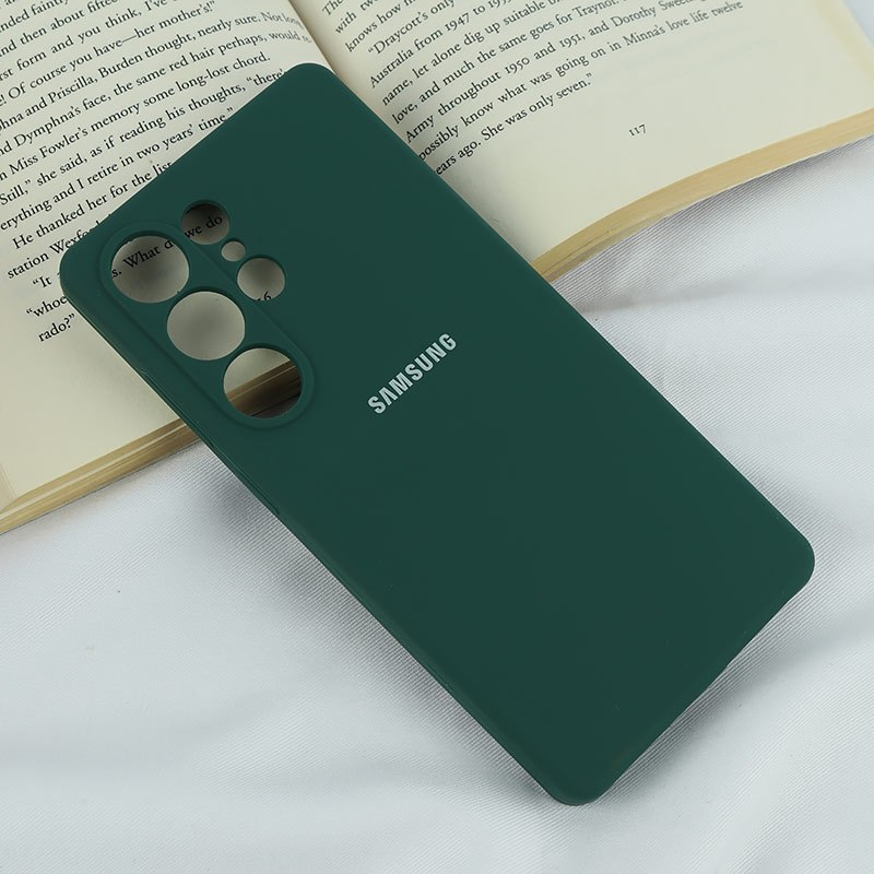 قاب سیلیکونی اصلی زیربسته سامسونگ Galaxy S25 Ultra محافظ لنزدار