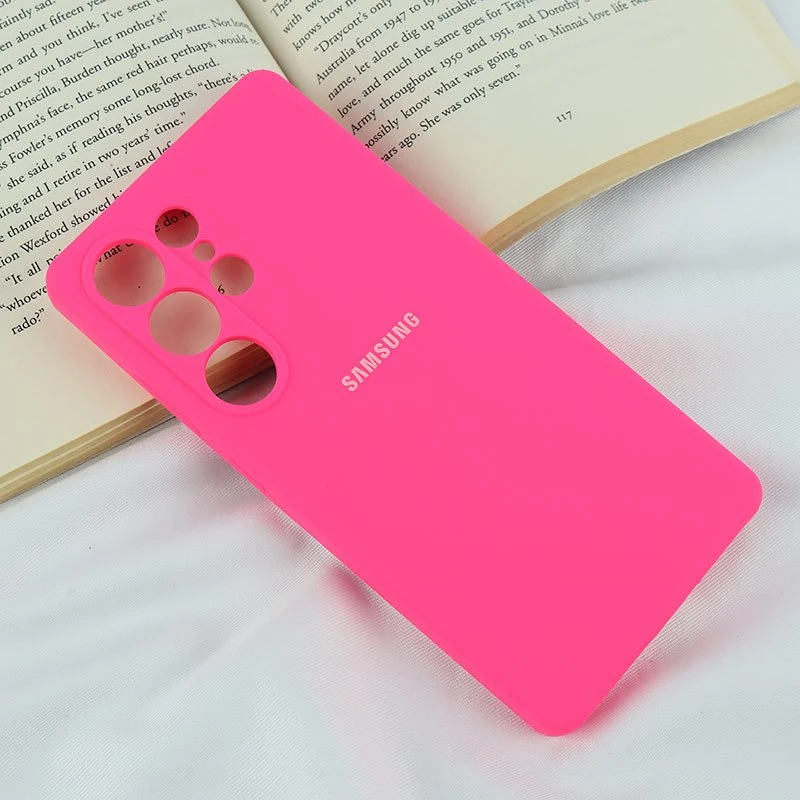 قاب سیلیکونی اصلی زیربسته سامسونگ Galaxy S25 Ultra محافظ لنزدار