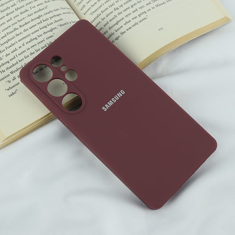 قاب سیلیکونی اصلی زیربسته سامسونگ Galaxy S25 Ultra محافظ لنزدار