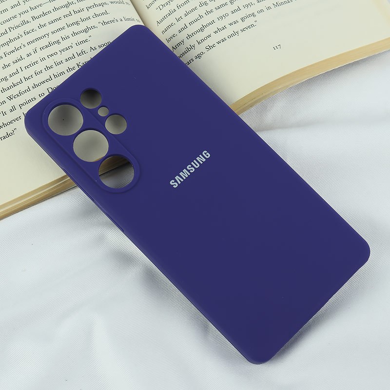 قاب سیلیکونی اصلی زیربسته سامسونگ Galaxy S25 Ultra محافظ لنزدار