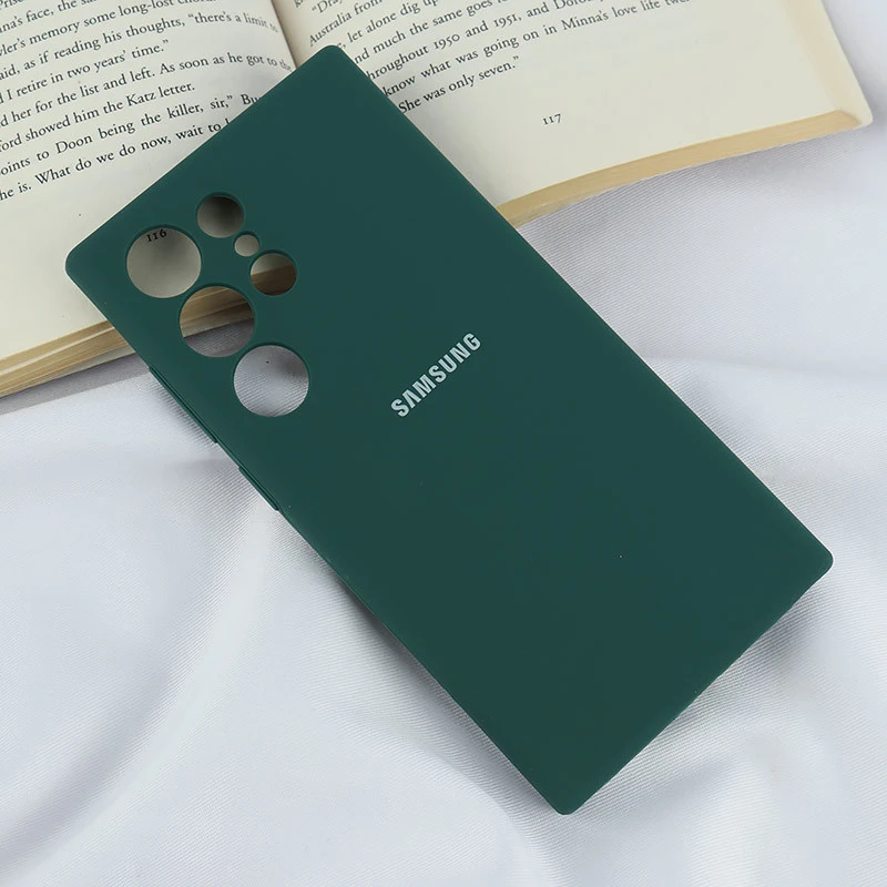 قاب سیلیکونی اصلی زیربسته سامسونگ Galaxy S24 Ultra محافظ لنزدار