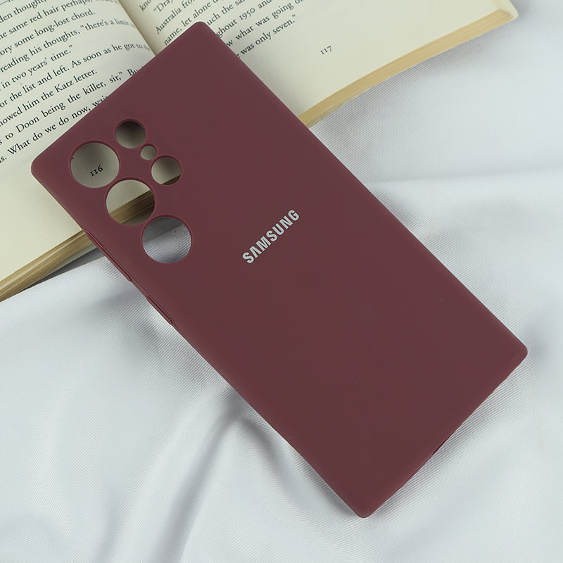 قاب سیلیکونی اصلی زیربسته سامسونگ Galaxy S24 Ultra محافظ لنزدار