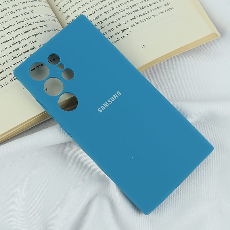 قاب سیلیکونی اصلی زیربسته سامسونگ Galaxy S24 Ultra محافظ لنزدار