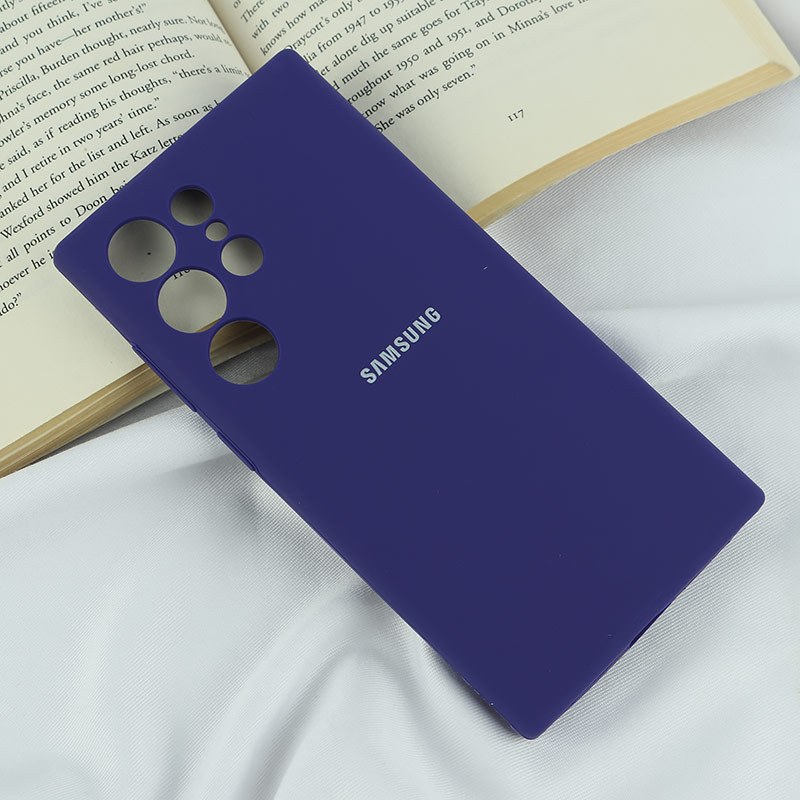 قاب سیلیکونی اصلی زیربسته سامسونگ Galaxy S24 Ultra محافظ لنزدار