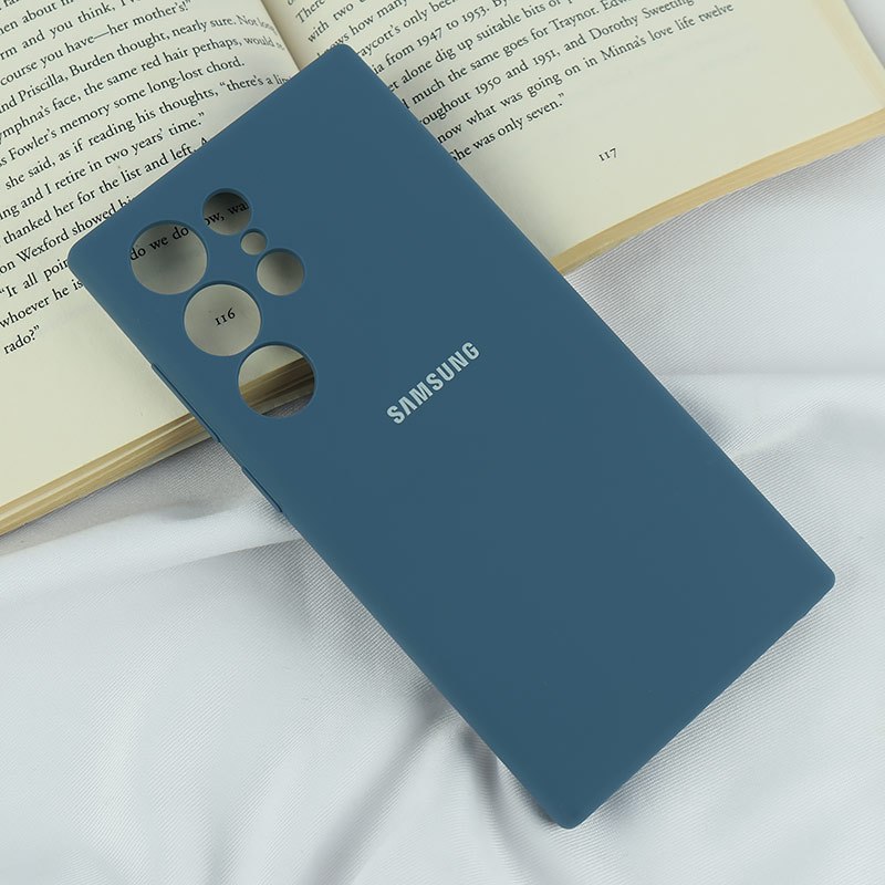 قاب سیلیکونی اصلی زیربسته سامسونگ Galaxy S24 Ultra محافظ لنزدار