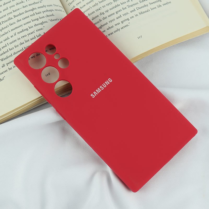 قاب سیلیکونی اصلی زیربسته سامسونگ Galaxy S24 Ultra محافظ لنزدار