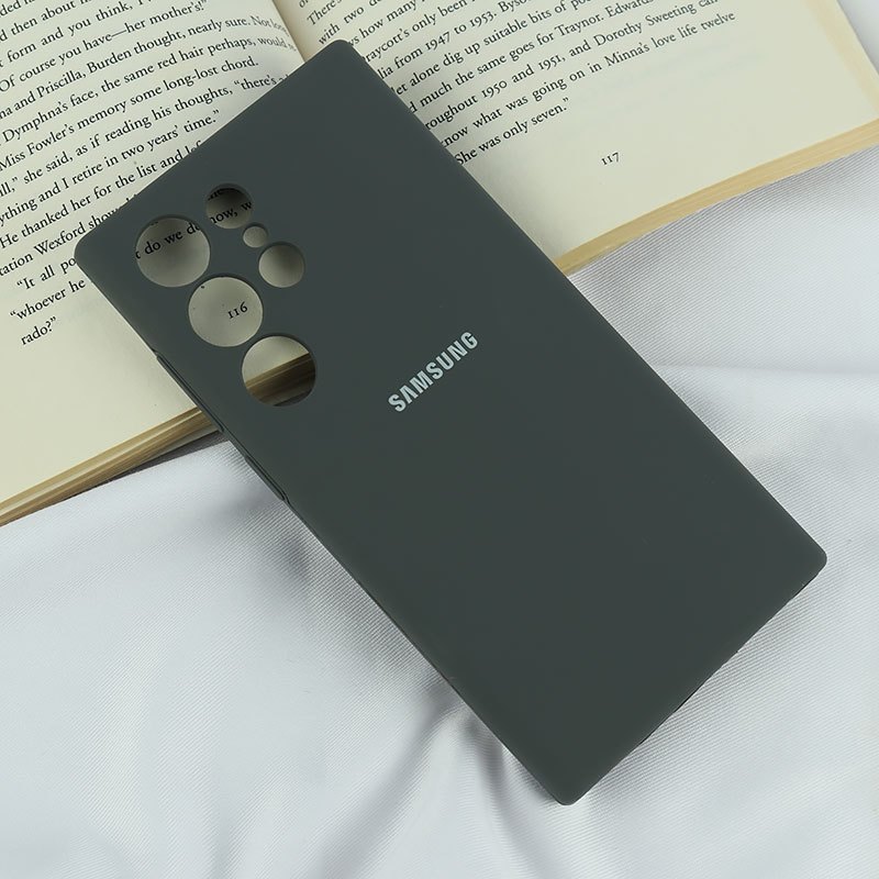 قاب سیلیکونی اصلی زیربسته سامسونگ Galaxy S24 Ultra محافظ لنزدار