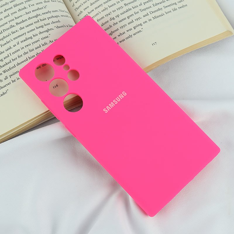 قاب سیلیکونی اصلی زیربسته سامسونگ Galaxy S24 Ultra محافظ لنزدار