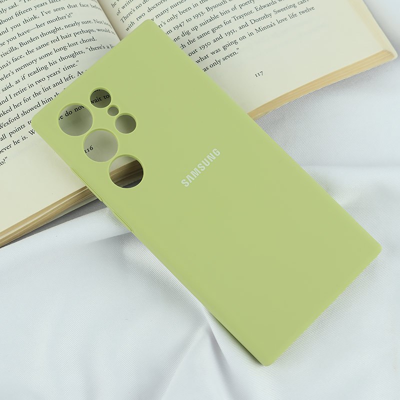 قاب سیلیکونی اصلی زیربسته سامسونگ Galaxy S24 Ultra محافظ لنزدار