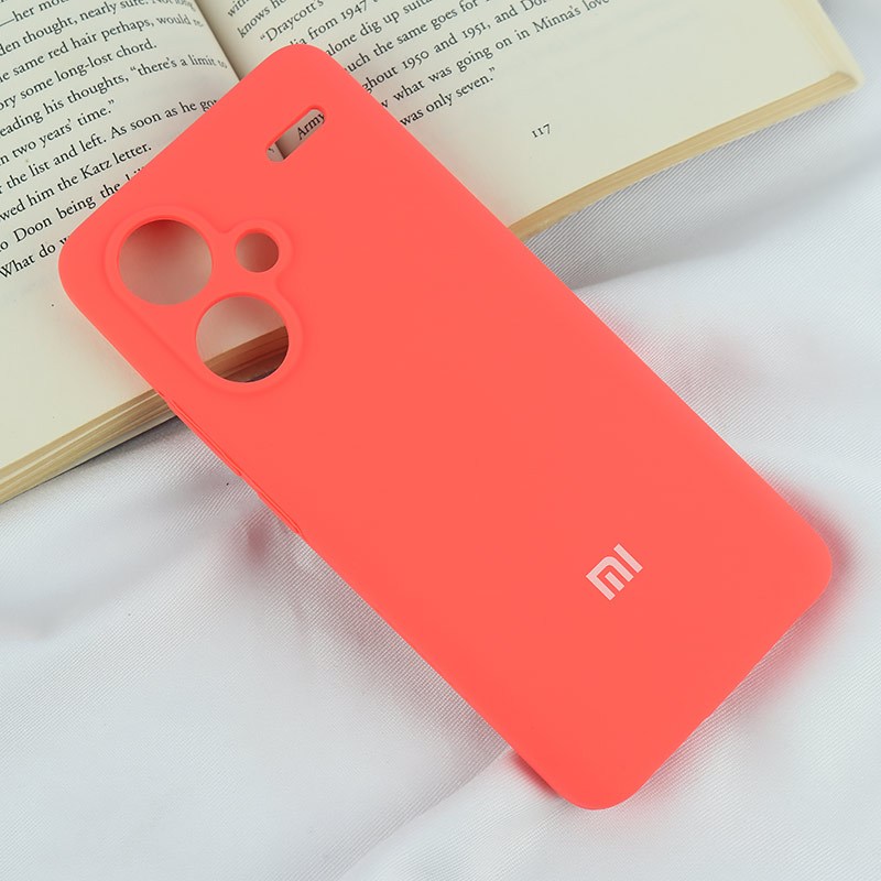 قاب سیلیکونی اصلی زیربسته شیائومی Redmi Note 13 Pro Plus محافظ لنزدار