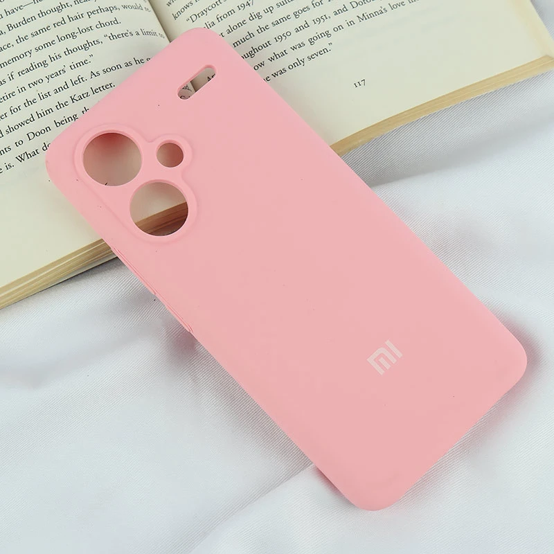 قاب سیلیکونی اصلی زیربسته شیائومی Redmi Note 13 Pro Plus محافظ لنزدار