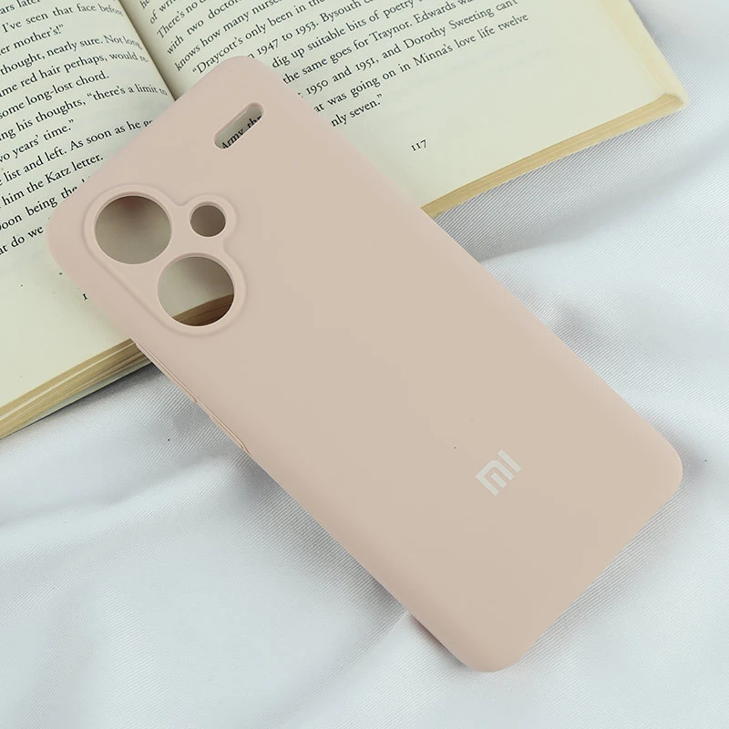 قاب سیلیکونی اصلی زیربسته شیائومی Redmi Note 13 Pro Plus محافظ لنزدار