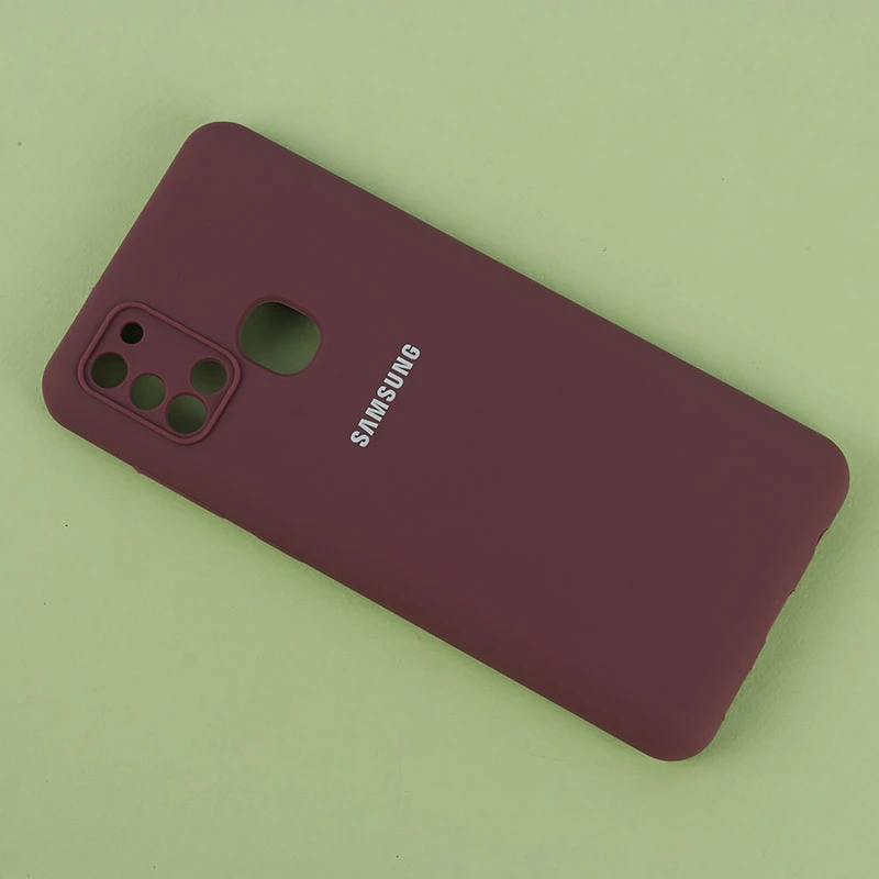 قاب سیلیکونی اصلی زیربسته سامسونگ Galaxy A21s محافظ لنزدار
